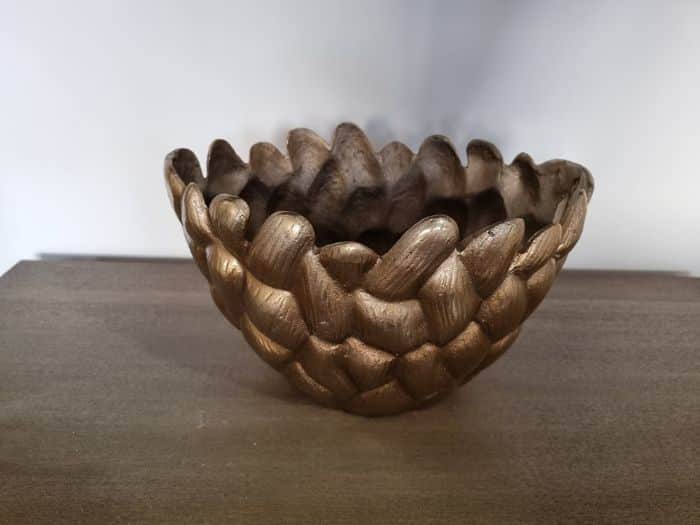 קערה גדולה 20*24*33 ס"מ בראס מיציקה אלומיניום