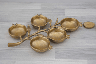 קברט עלה /5 זהב 27*39 ס"מ - בראס מיציקה אלומיניום